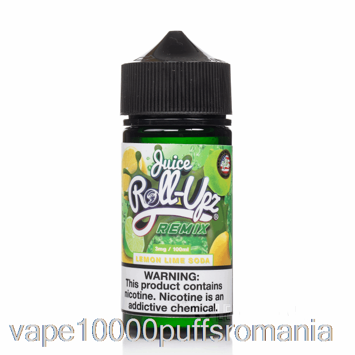 Vape Romania Lemon Lime Soda - Juice Roll Upz Remix - 100ml 6mg